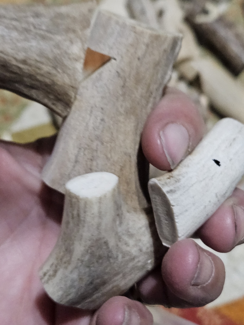 Natural Deer Antler Whistles?Accents? Cut And Drilled – Neutral Gray/Brown - Picture 12 of 16